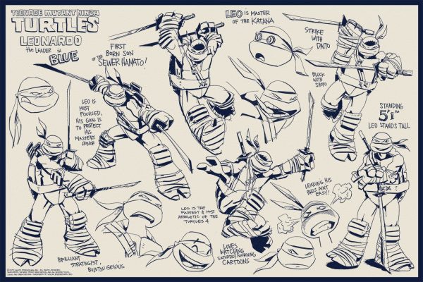 Teenage Mutant Ninja Turtles Character Concepts (Set of 4) Cheap - Image 3