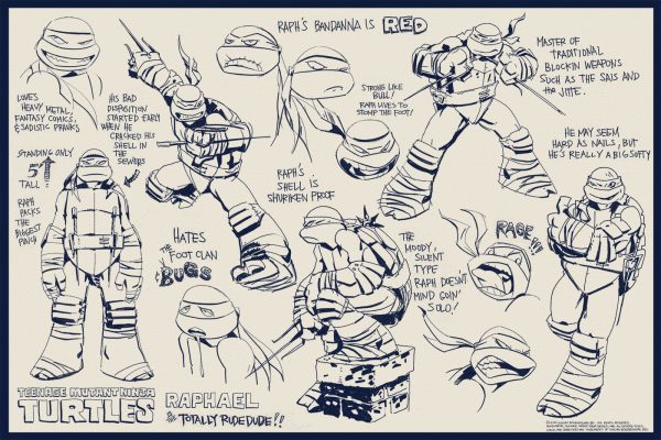 Teenage Mutant Ninja Turtles Character Concepts (Set of 4) Cheap - Image 5