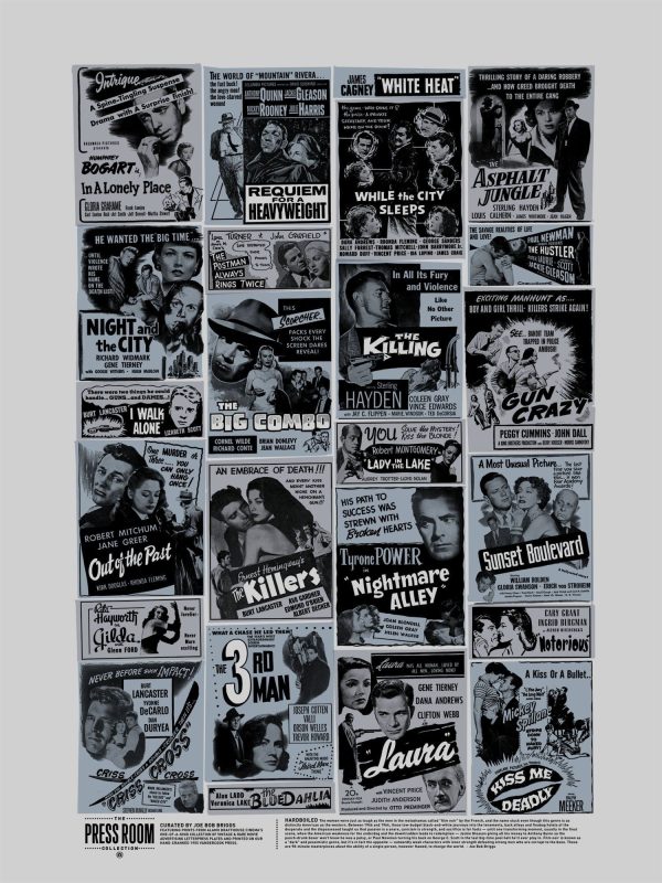 Press Room: Hardboiled Ad Block Poster - curated & signed by Joe Bob Briggs Supply