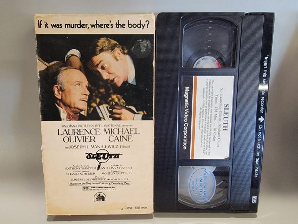 SLEUTH (2 TAPES) VHS [USED] Discount