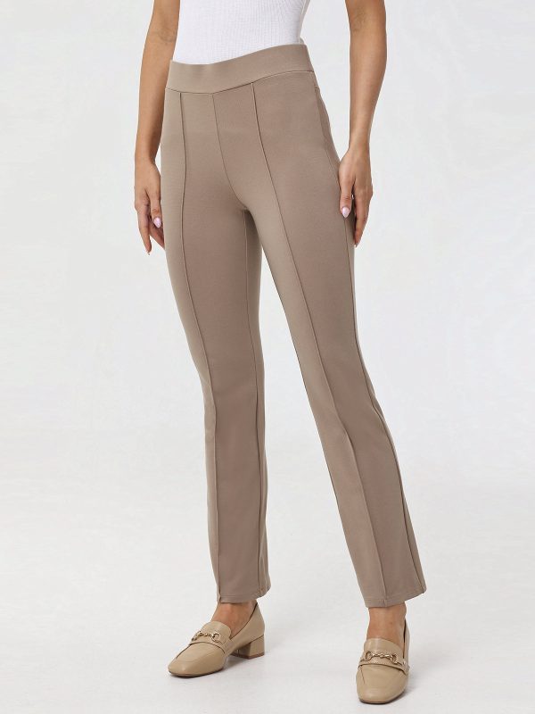 Luxe Ponte Kick Flare Pintuck Pants Cheap - Image 5
