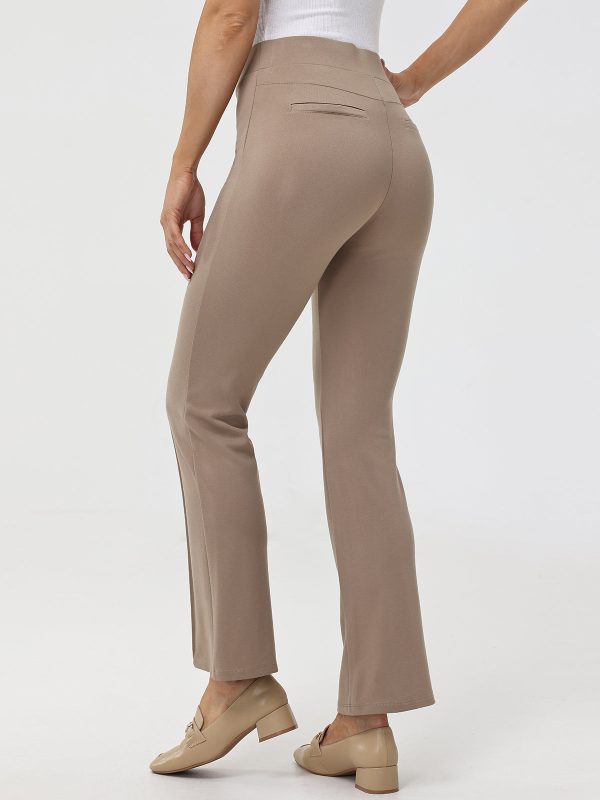 Luxe Ponte Kick Flare Pintuck Pants Cheap - Image 4