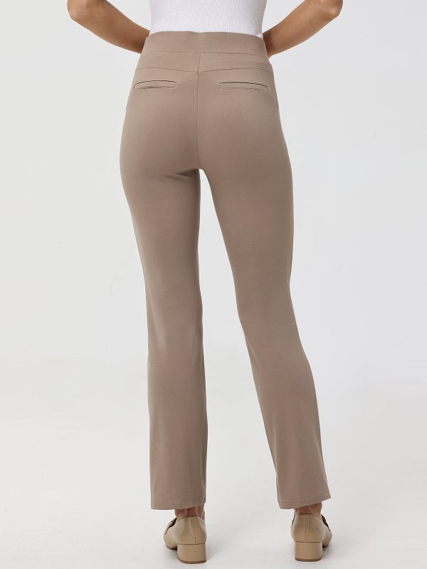 Luxe Ponte Kick Flare Pintuck Pants Cheap - Image 3