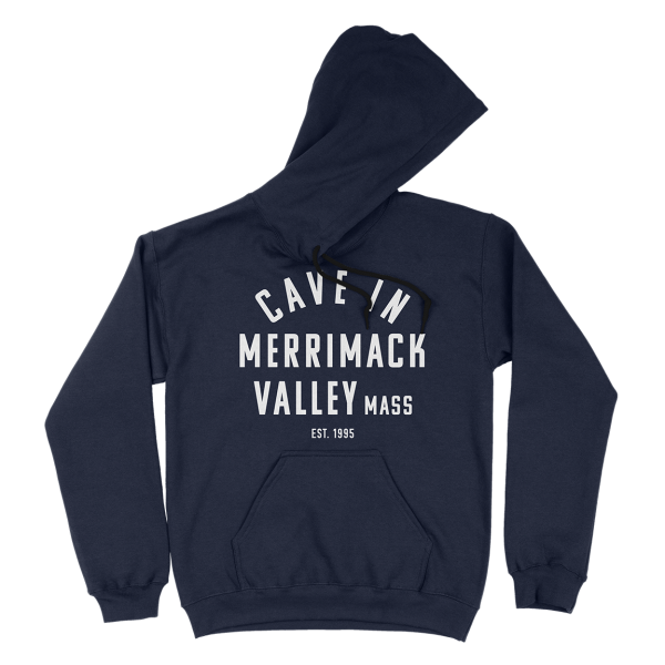Cave In “Merrimack Valley” Navy Hooded Sweatshirt Online