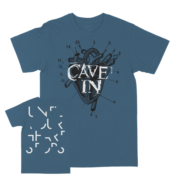 Cave In “UYHS Heart“ Slate T-Shirt For Sale