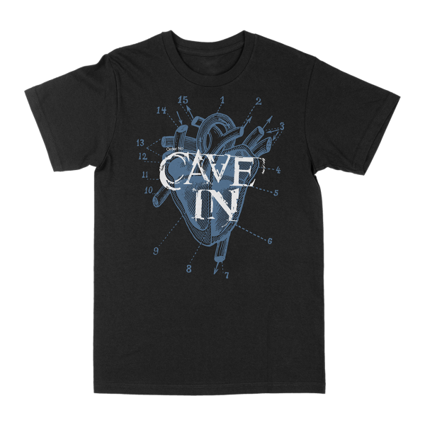 Cave In “UYHS Heart“ Black T-Shirt Online Hot Sale - Image 2