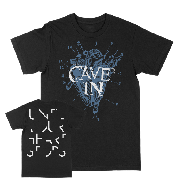 Cave In “UYHS Heart“ Black T-Shirt Online Hot Sale