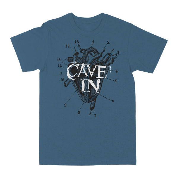 Cave In “UYHS Heart“ Slate T-Shirt For Sale - Image 2